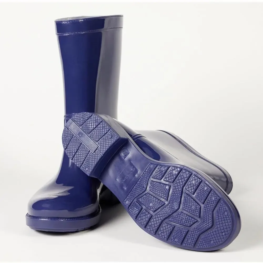 The Drop Women's Navy Blue Stella Mid-shaft Rainboots
